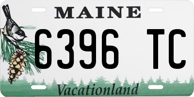 ME license plate 6396TC