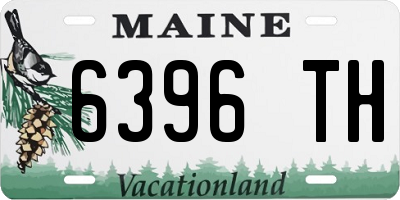 ME license plate 6396TH