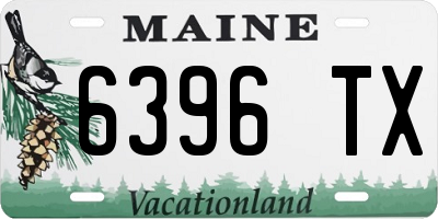 ME license plate 6396TX