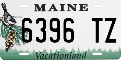 ME license plate 6396TZ