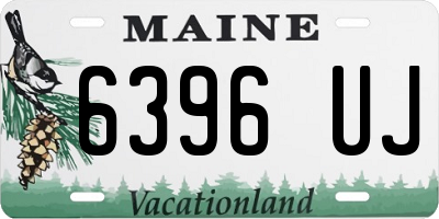 ME license plate 6396UJ