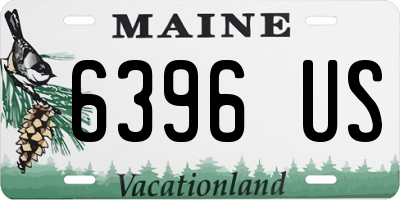 ME license plate 6396US