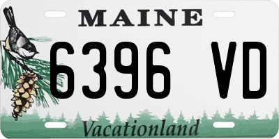 ME license plate 6396VD