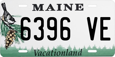 ME license plate 6396VE