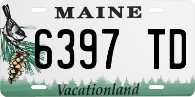 ME license plate 6397TD