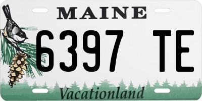 ME license plate 6397TE
