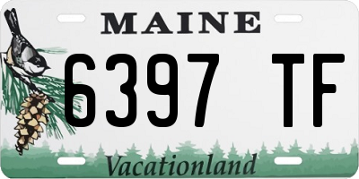 ME license plate 6397TF
