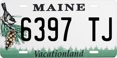 ME license plate 6397TJ