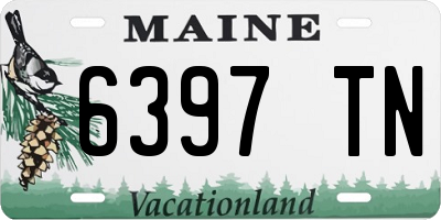 ME license plate 6397TN