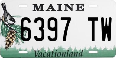 ME license plate 6397TW