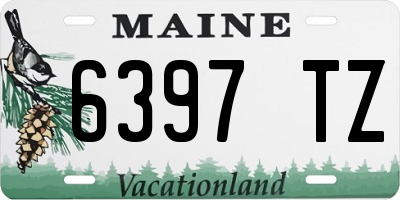 ME license plate 6397TZ