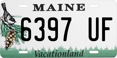 ME license plate 6397UF