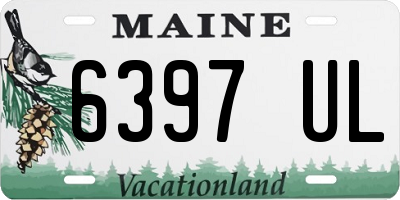 ME license plate 6397UL