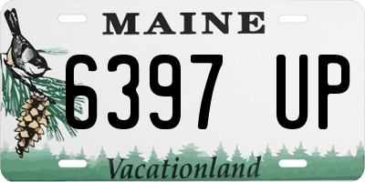 ME license plate 6397UP