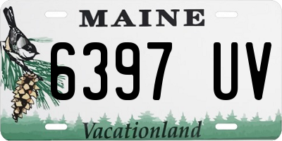 ME license plate 6397UV