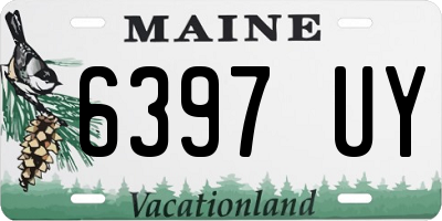 ME license plate 6397UY