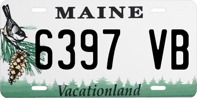 ME license plate 6397VB