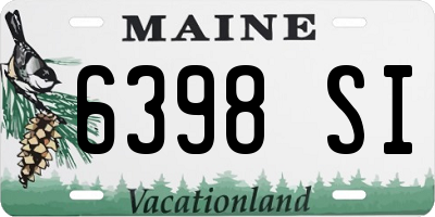 ME license plate 6398SI