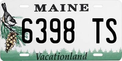 ME license plate 6398TS