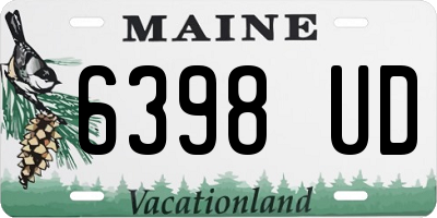 ME license plate 6398UD