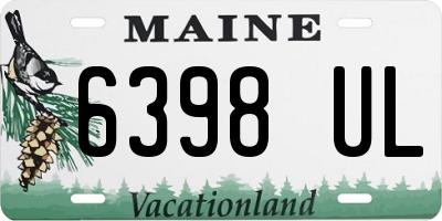 ME license plate 6398UL