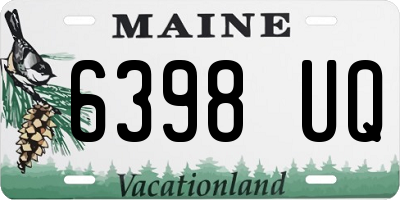 ME license plate 6398UQ