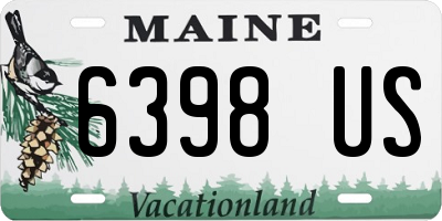 ME license plate 6398US