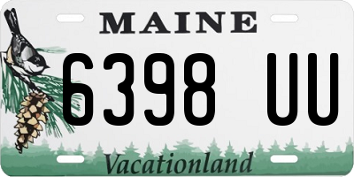 ME license plate 6398UU