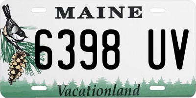 ME license plate 6398UV