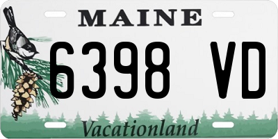 ME license plate 6398VD