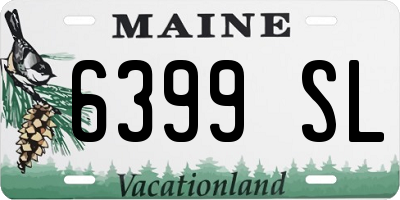 ME license plate 6399SL