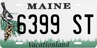 ME license plate 6399ST