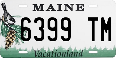 ME license plate 6399TM