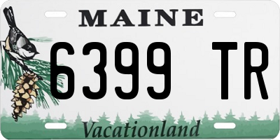 ME license plate 6399TR