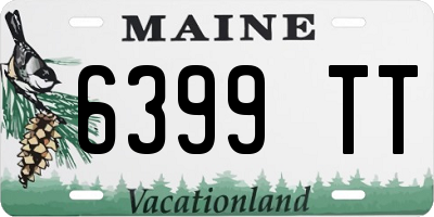 ME license plate 6399TT