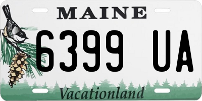 ME license plate 6399UA