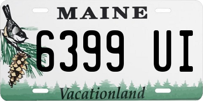 ME license plate 6399UI