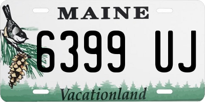 ME license plate 6399UJ