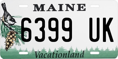 ME license plate 6399UK