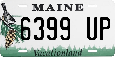 ME license plate 6399UP