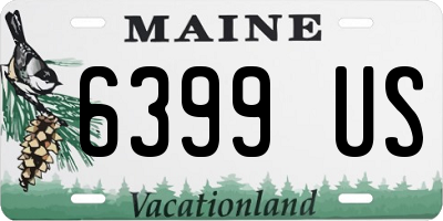 ME license plate 6399US