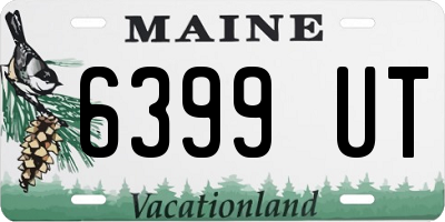 ME license plate 6399UT