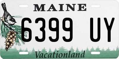 ME license plate 6399UY