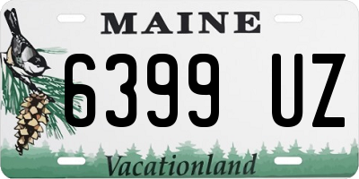 ME license plate 6399UZ