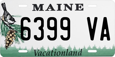 ME license plate 6399VA