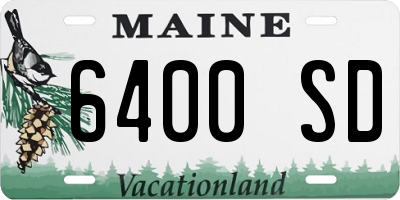 ME license plate 6400SD
