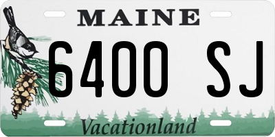 ME license plate 6400SJ