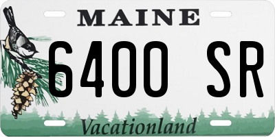 ME license plate 6400SR