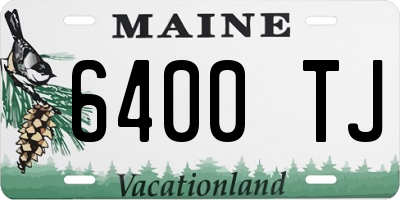 ME license plate 6400TJ