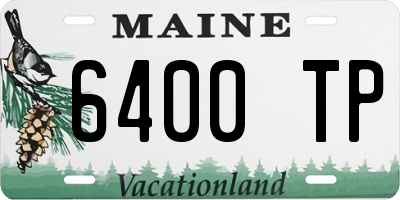 ME license plate 6400TP